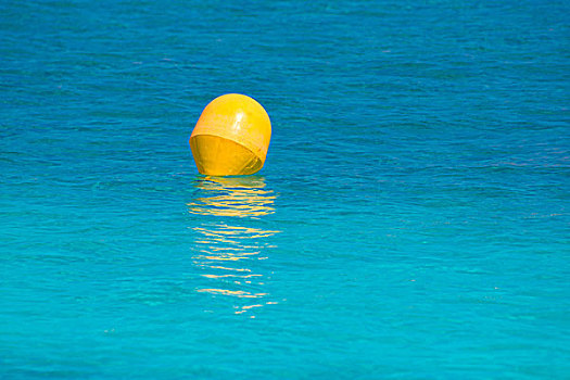黄色,浮漂,漂浮,巴利阿里群岛,青绿色,地中海