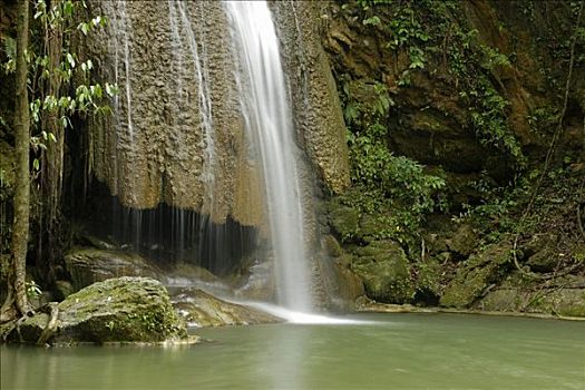 瀑布,公园,北碧府,省,泰国