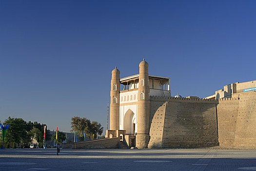 入口,要塞,布哈拉,乌兹别克斯坦