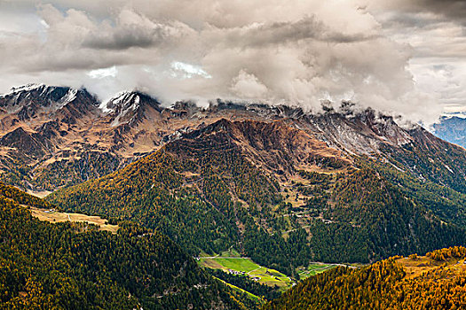 欧洲,奥地利,意大利,阿尔卑斯山,山,风景