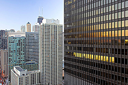 摩天大楼,城市,北方,芝加哥,伊利诺斯,美国