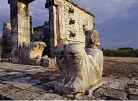 查克莫,武士神庙,奇琴伊察,尤卡坦半岛