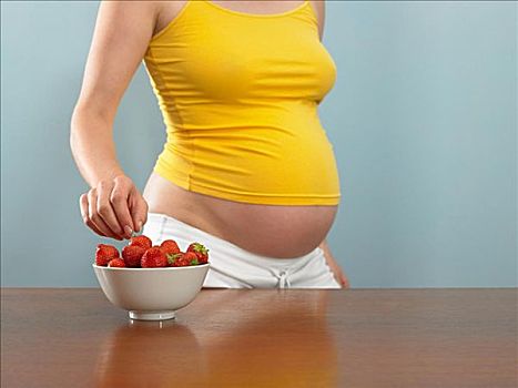 孕妇,选择,草莓