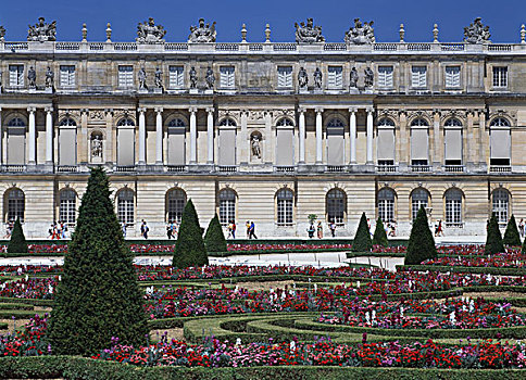 花园,正面,宫殿,凡尔赛宫,法国