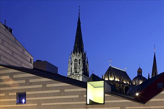 窗口,窗户,大教堂,北莱茵威斯特伐利亚,德国,欧洲