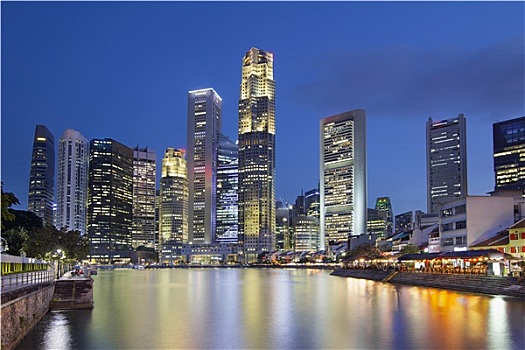 新加坡,天际线,克拉码头