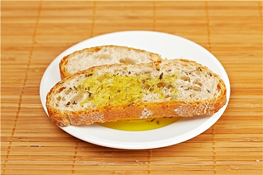 面包片,橄榄油