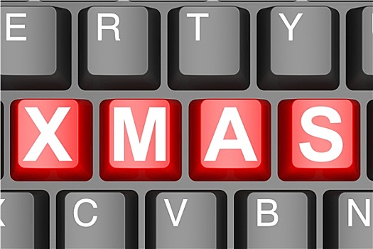 电脑键盘,按键,拼写,圣诞节