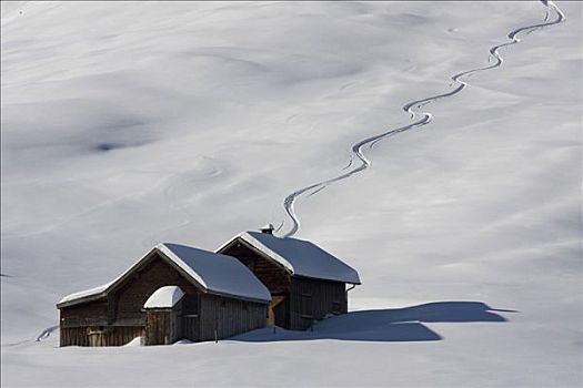 阿尔卑斯小屋,区域,瑞士,欧洲