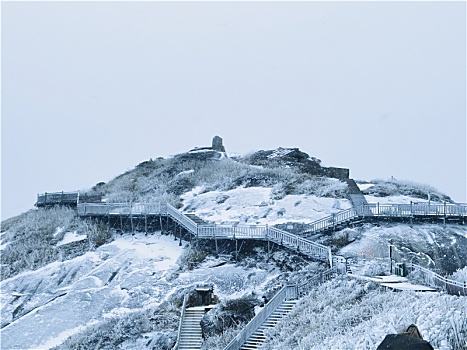 八闽第一峰-建宁金铙山雪景