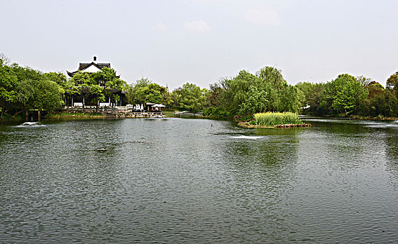 杭州西溪湿地里的洪府
