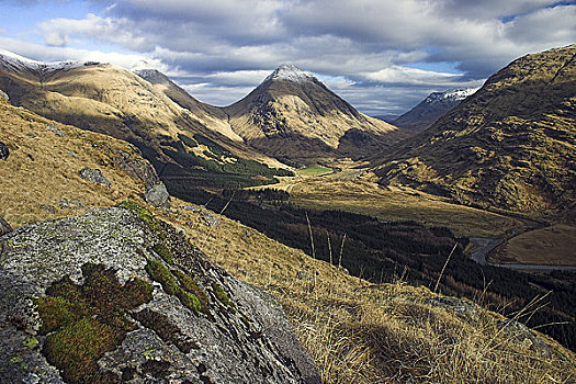 苏格兰,高地,堡垒,风景