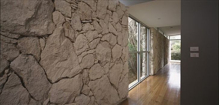 索伦托,房子,室内,石灰石,墙壁,走廊