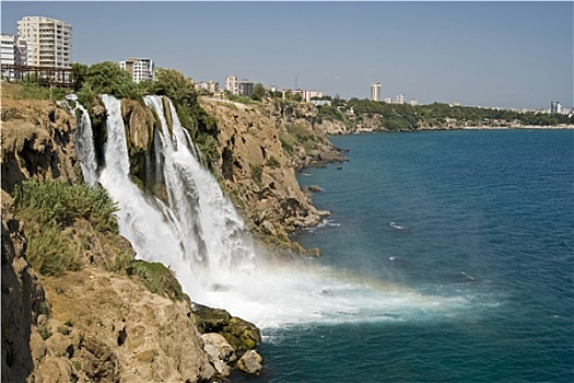 瀑布,安塔利亚,土耳其