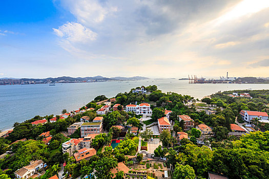 中国厦门鼓浪屿全景