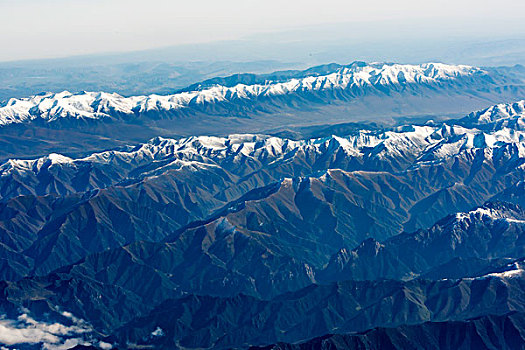 群山,雪山,山脉,高原