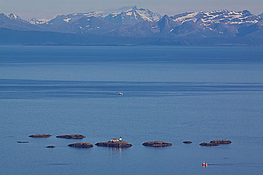 灯塔,挪威,海洋