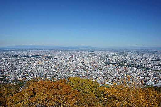 札幌,山,秋天