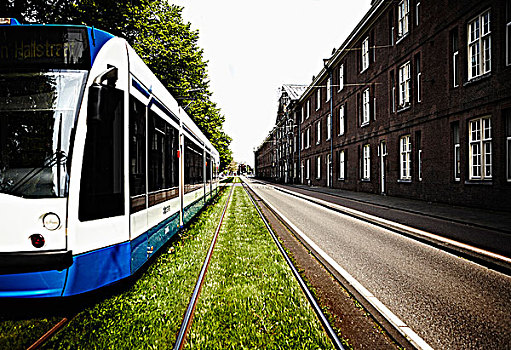 有轨电车,建筑,阿姆斯特丹,荷兰