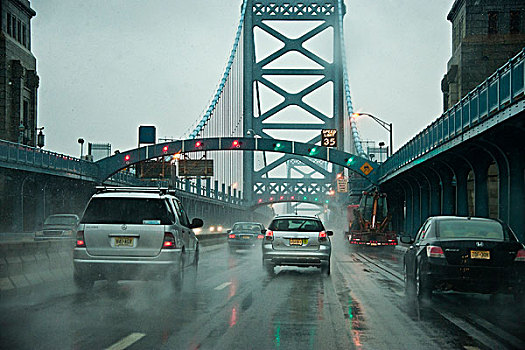 富兰克林,桥,坏天气