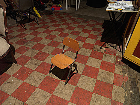 孩子,木质,椅子,红色,米色,方格,地面,家具,玩具,边缘,交际,中心,伦敦,英国,2008年