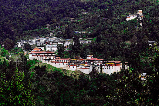 宗派寺院,要塞,地区,不丹,亚洲