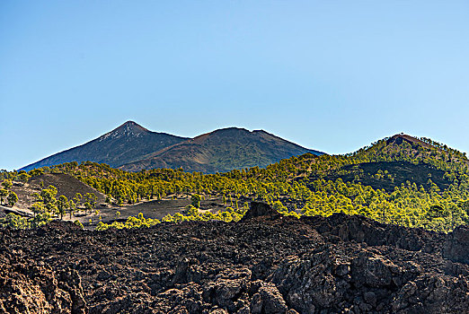 火山地貌,火山,泰德峰,泰德国家公园,公园,特内里费岛,加纳利群岛,西班牙,欧洲