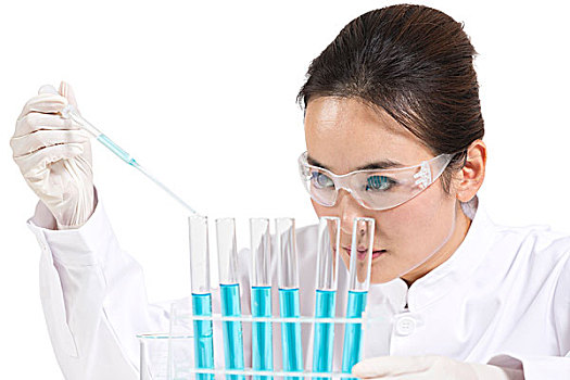 科學家在實驗室做科學實驗
