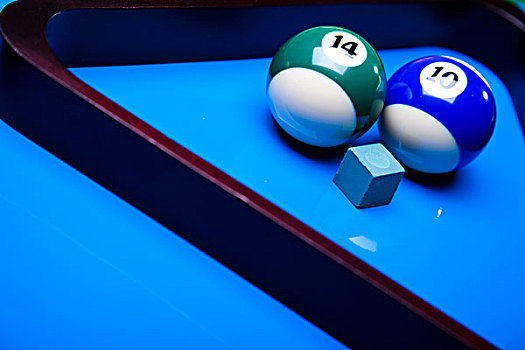 台球,球杆,蓝色背景,桌子