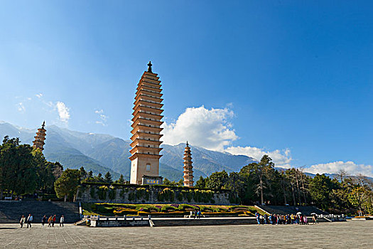 云南,大理,崇圣寺三塔