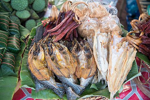 老挝,万象,塔銮寺,节日,食物