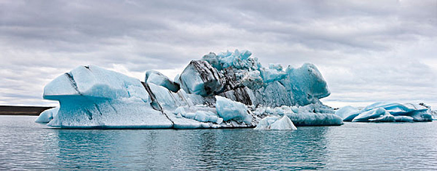 冰山,杰古沙龙湖,结冰,泻湖,冰岛