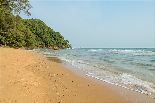 热带,褐色,沙滩,泰国