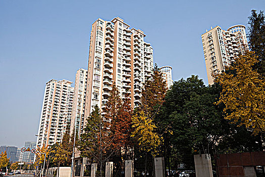 上海虹桥开发区的商品居住楼