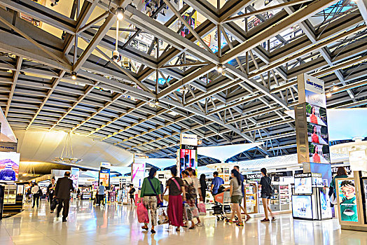 曼谷,机场,车站,责任,购物,泰国