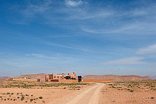 酒店,撒哈拉沙漠,靠近,摩洛哥,非洲