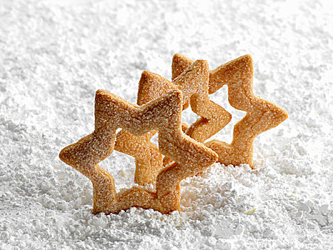 冰冻,星,假日,饼干