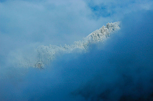 九寨沟,松潘雪景