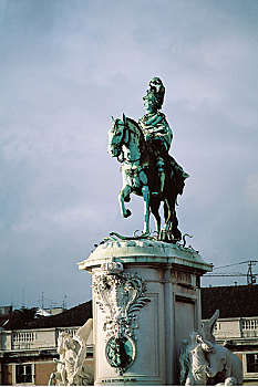 骑马雕像,里斯本,葡萄牙