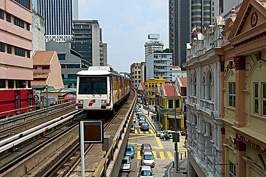 高架铁路,吉隆坡,马来西亚,东南亚