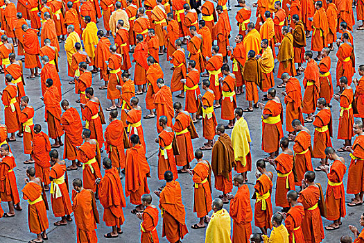 泰国,清迈,僧侣