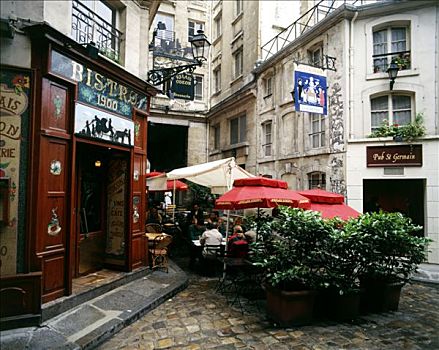 法国,巴黎,酒吧,圣日耳曼,建筑