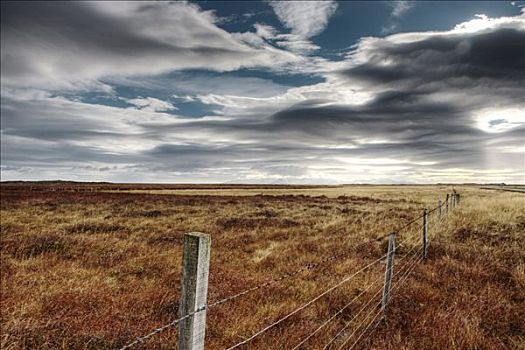 铁丝栅栏,地点,冰岛