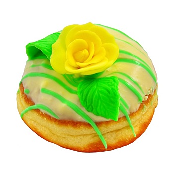 甜甜圈,黄玫瑰