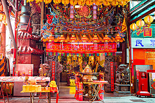 中国宗教信仰,传统风格的寺庙,庆典中的庙宇