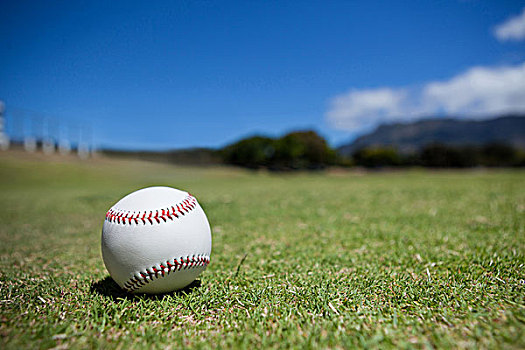 球,棒球场,天空,蓝天