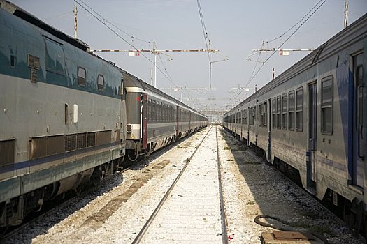 火车,圣露西雅站,威尼斯,意大利
