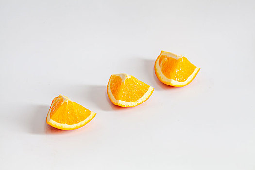 新鲜的水果橙子切面特写