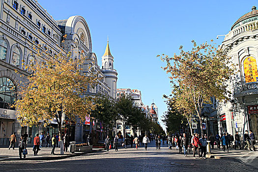 2014年10月20日哈尔滨城市建设商店美景