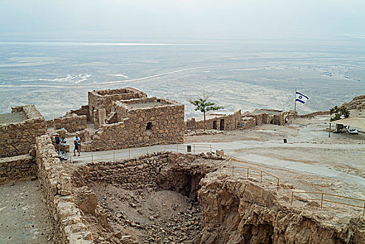 马萨达,犹太,要塞,桌山,国家公园,世界遗产,以色列,亚洲
